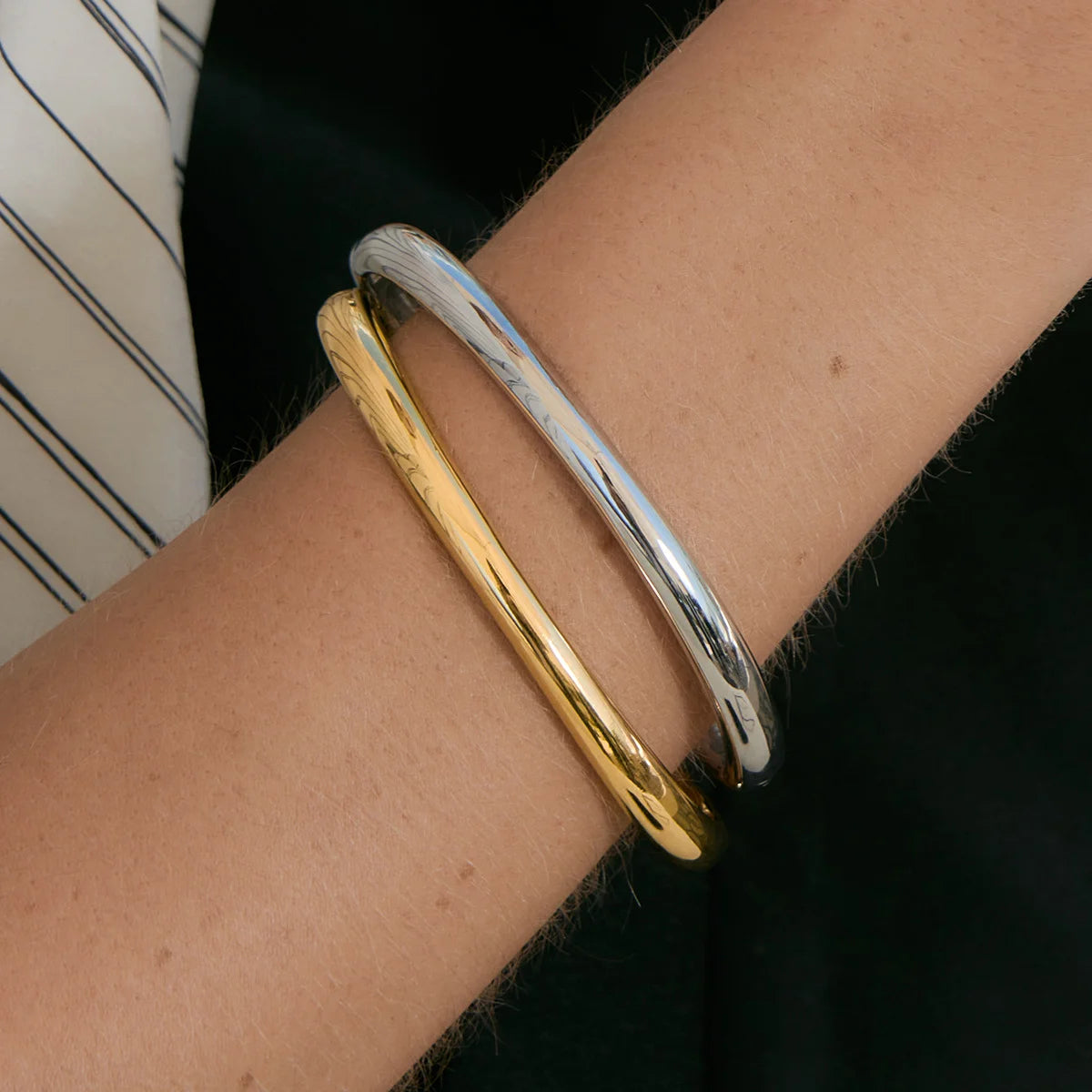 Two-Tone Minimalist Bracelet — view 2