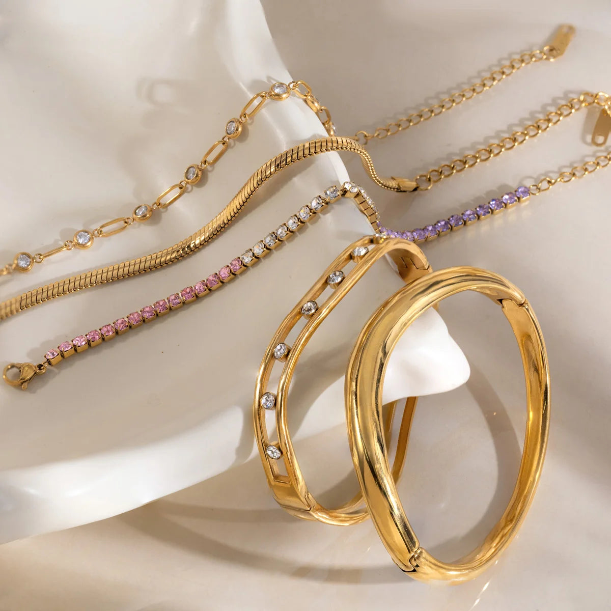 Two-Tone Minimalist Bracelet — view 4