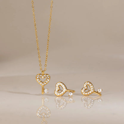 Crystal Key Jewelry Set — view 2