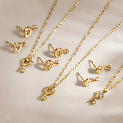 Crystal Key Jewelry Set — view 3