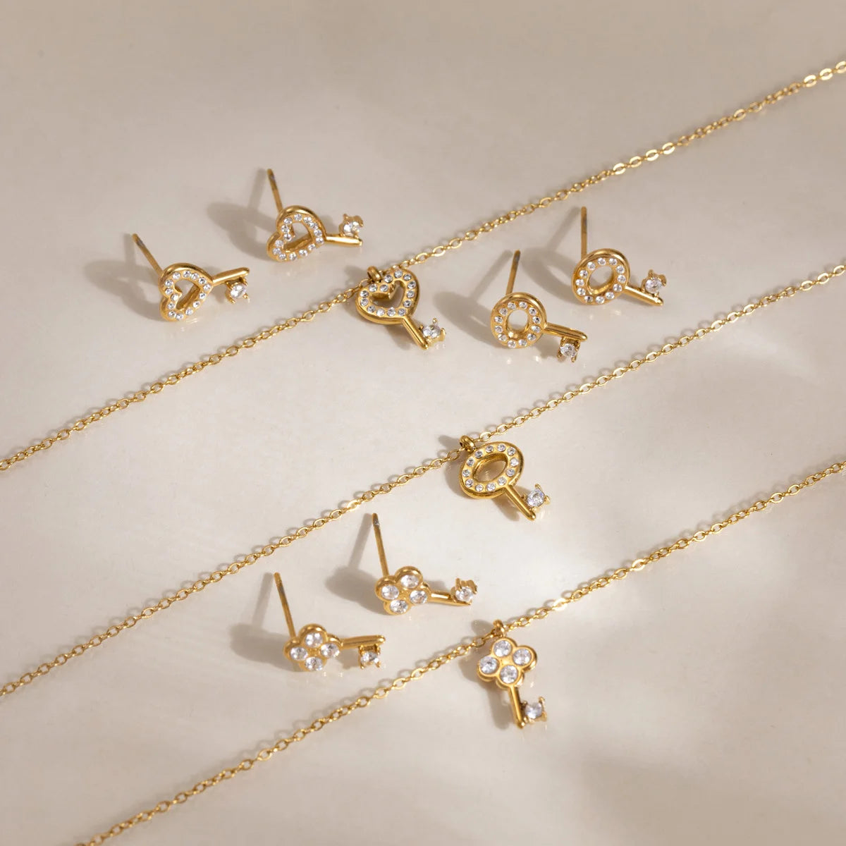 Crystal Key Jewelry Set — view 4