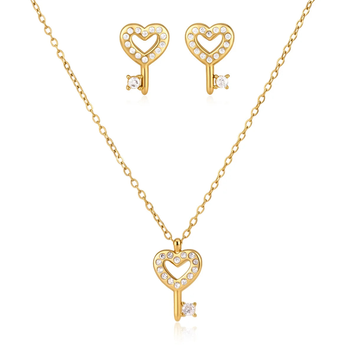 Crystal Key Jewelry Set — view 5
