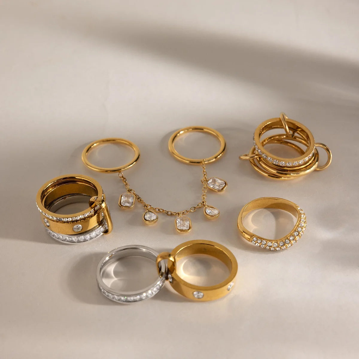 Chunky Pavé Wave Ring — view 4