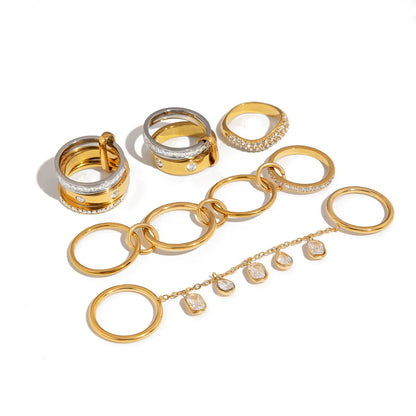 Chunky Pavé Wave Ring — view 5