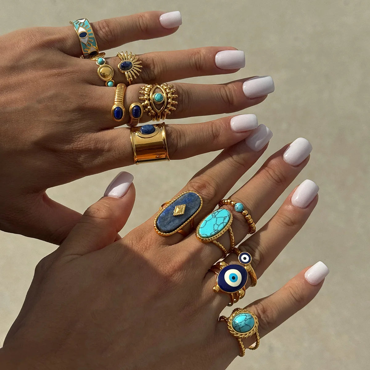 Vintage Boho Evil Eye Ring — view 3