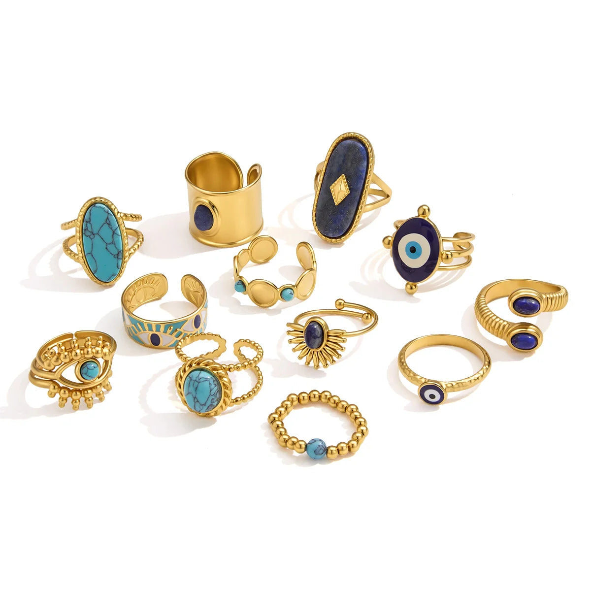 Vintage Boho Evil Eye Ring — view 5