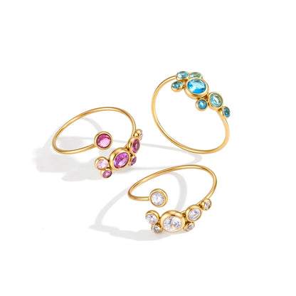 Birthstone Bubble Cluster Ring — view 5