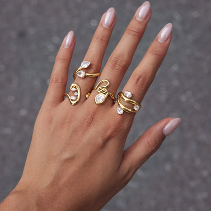 Chunky Bold Ring Set — view 3