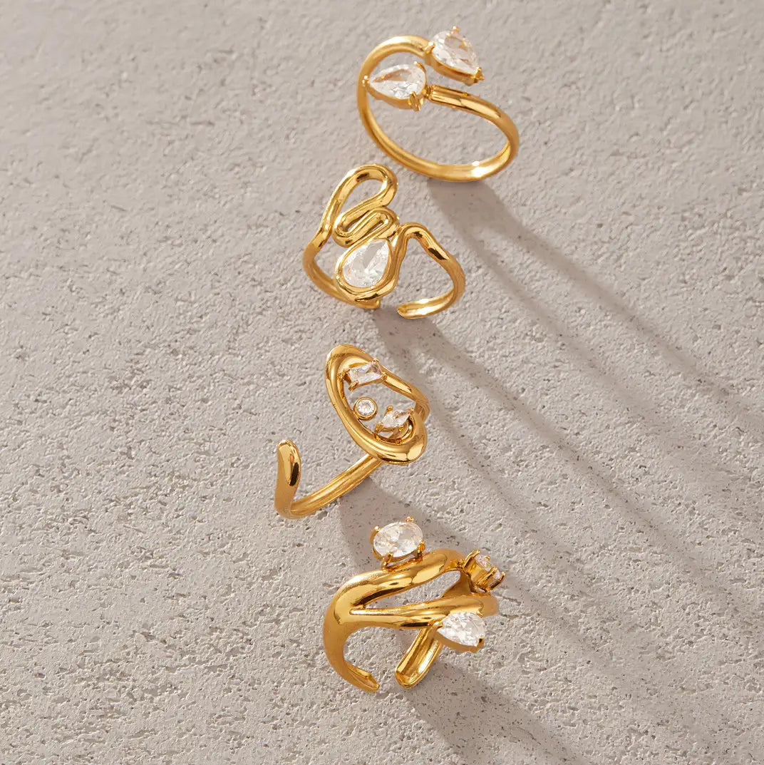 Chunky Bold Ring Set — view 4
