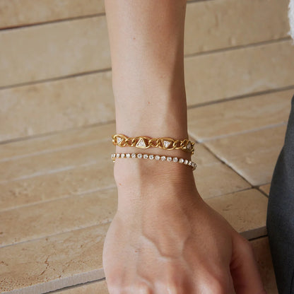 Geometric Crystal Cluster Bracelet — view 4