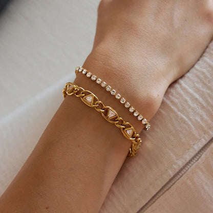 Geometric Crystal Cluster Bracelet — view 3