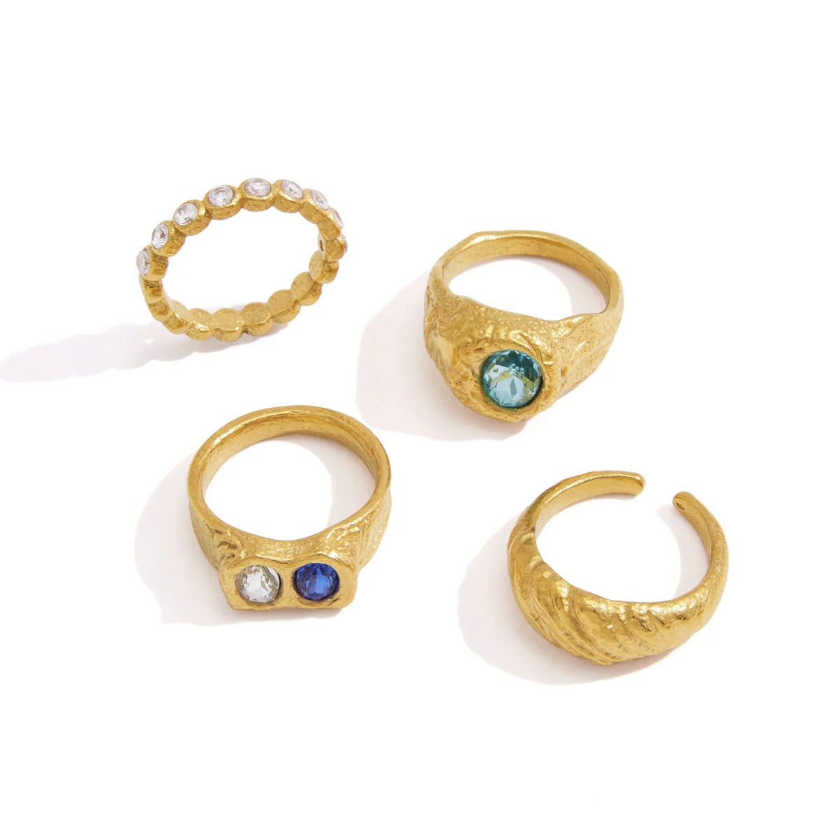 Vintage Chunky Birthstone Ring — view 5