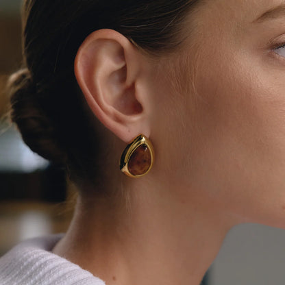 Teardrop Resin Earrings — view 2