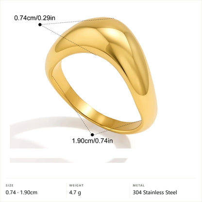 Dome Ring — Dome · Gold · 8
