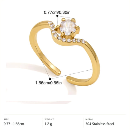 Cushion Bezel Ring — Pave Crown · Gold · -
