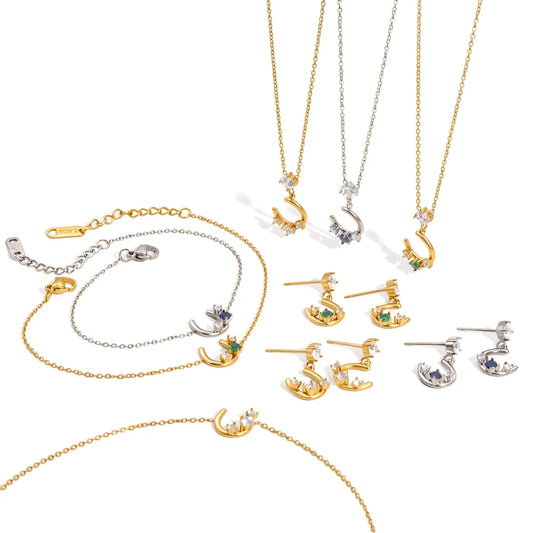 U Shaped Horseshoe Jewelry Set