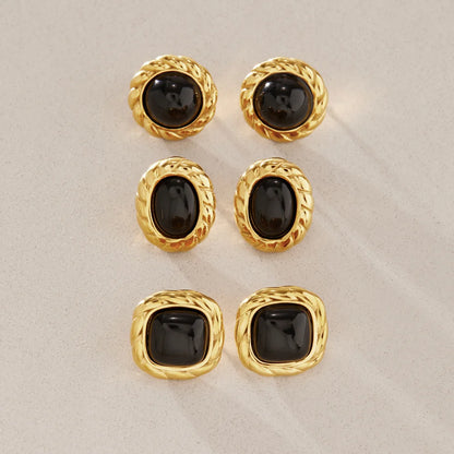 Braided Stud Earrings — view 4
