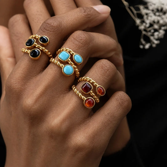Twisted Rope Trio Ring — view 2