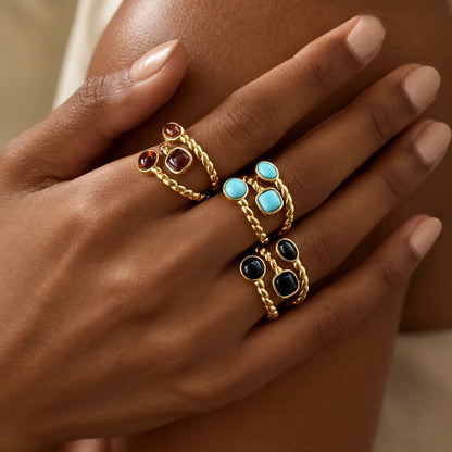 Twisted Rope Trio Ring — view 3