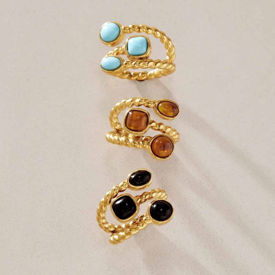 Twisted Rope Trio Ring — view 4