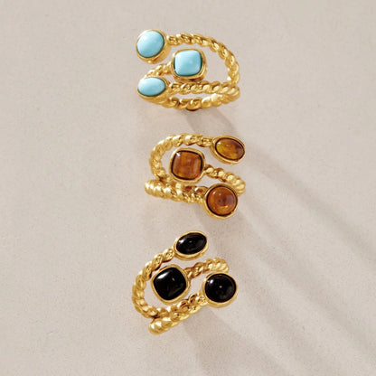 Twisted Rope Trio Ring — view 4