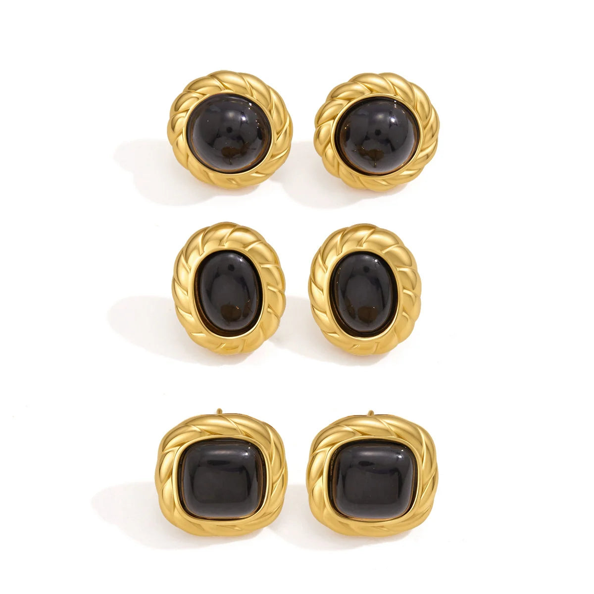 Braided Stud Earrings — view 5