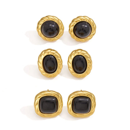 Braided Stud Earrings — view 5