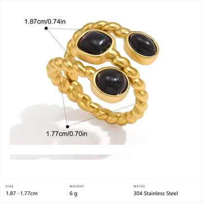 Twisted Rope Trio Ring — Twisted Rope Trio · Gold