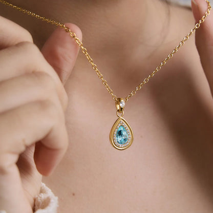 Halo Pendant Necklace — view 3