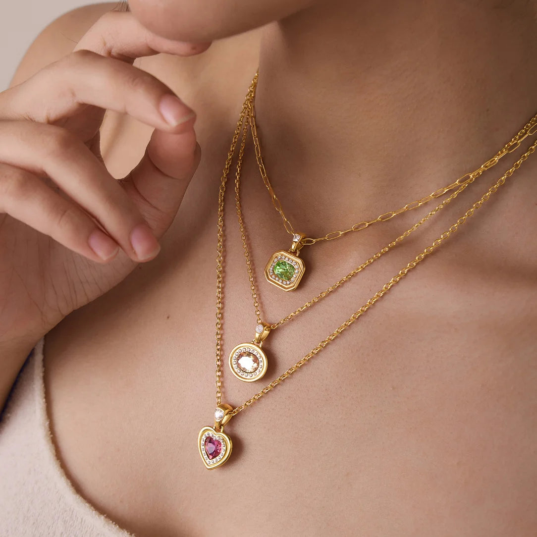 Halo Pendant Necklace — view 2