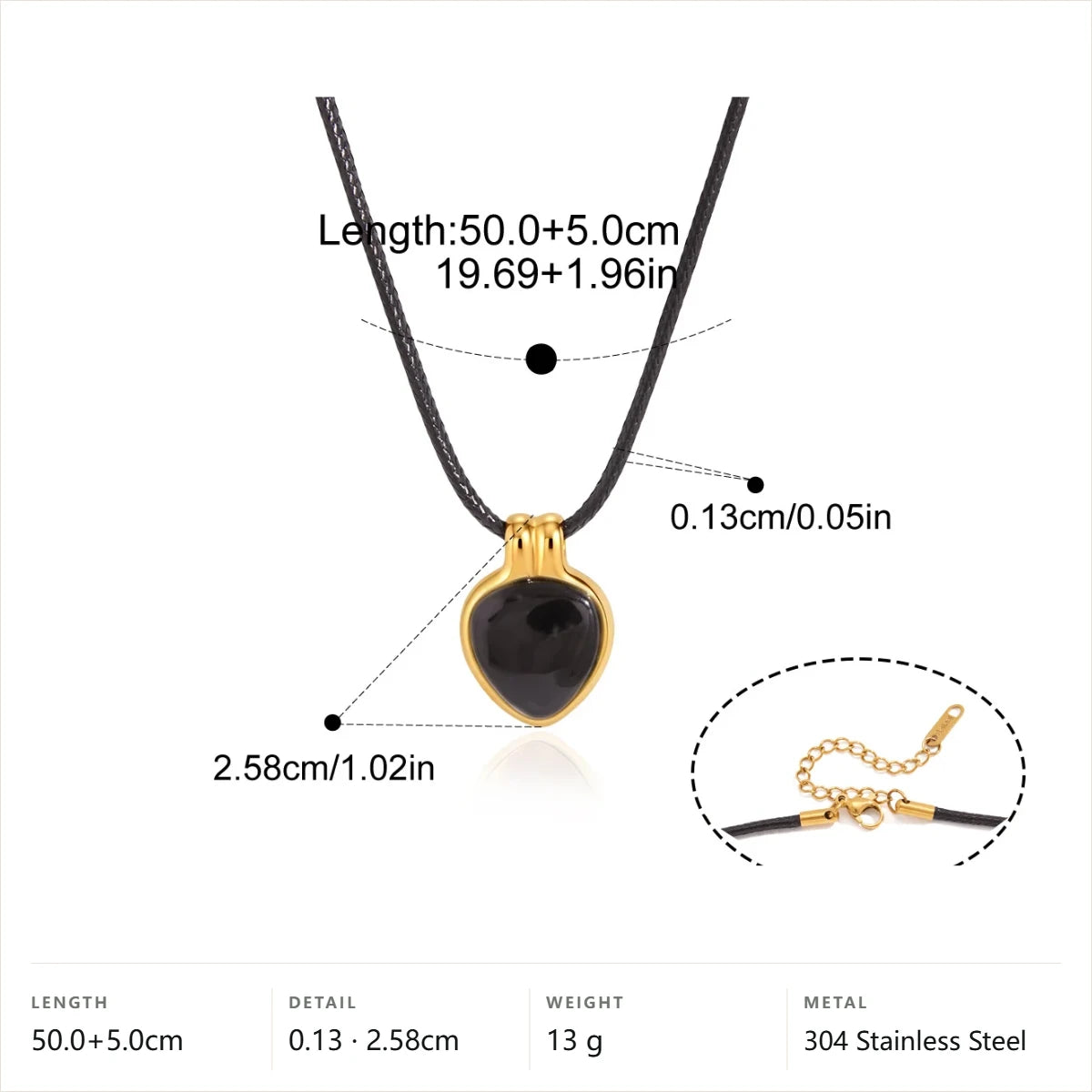 Minimal Heart Pendant Necklace — Heart Pendant · Gold