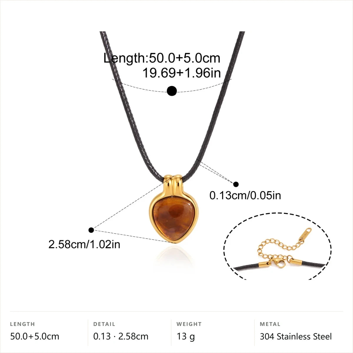 Minimal Heart Pendant Necklace — Heart Pendant · Gold