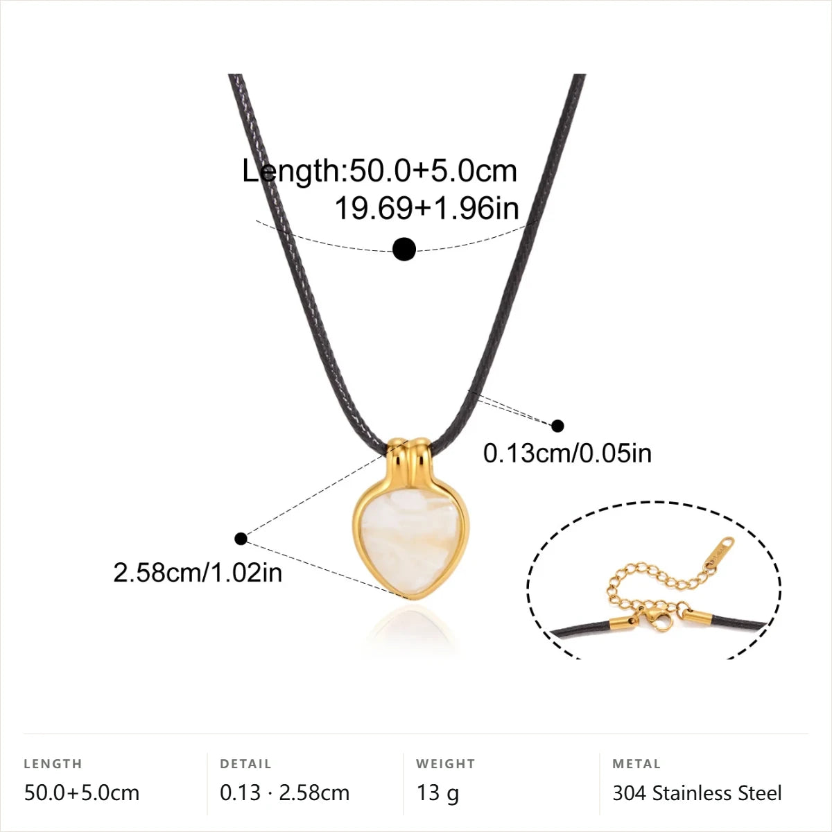 Minimal Heart Pendant Necklace — Heart Pendant · Gold