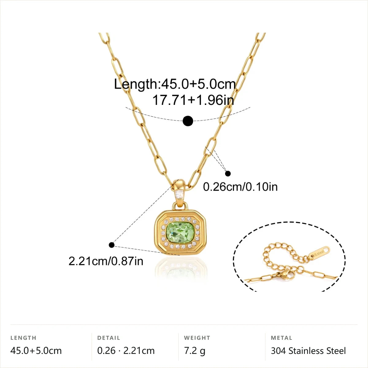 Halo Pendant Necklace — Octagon · Gold