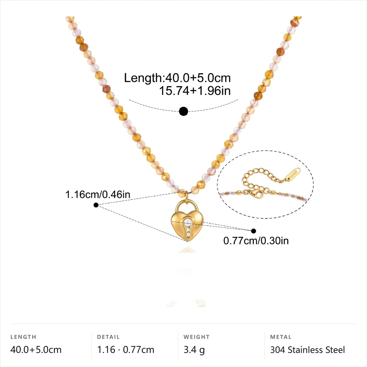 Curved Pendant Natural Stone Necklace — Agate · Gold