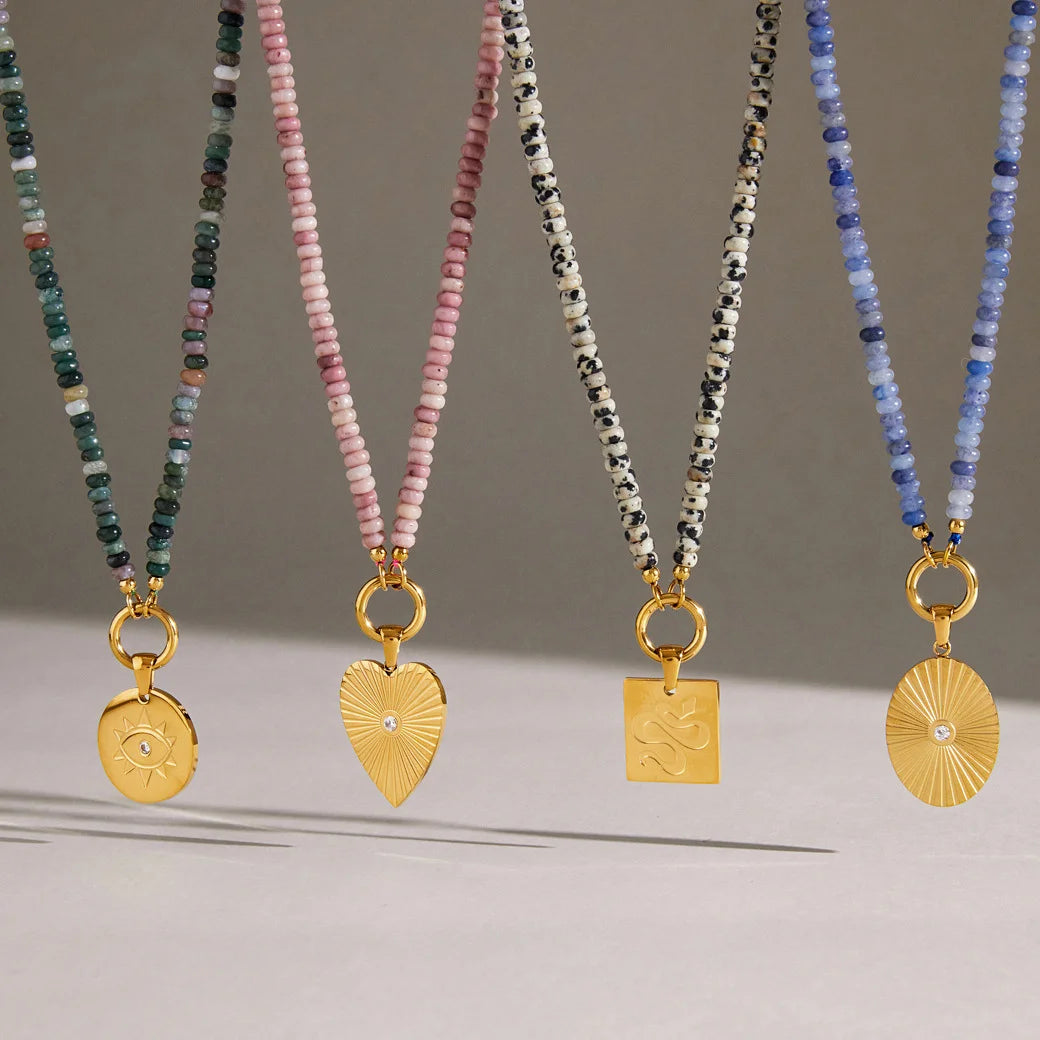 Evil Eye Sunburst Pendant Necklace