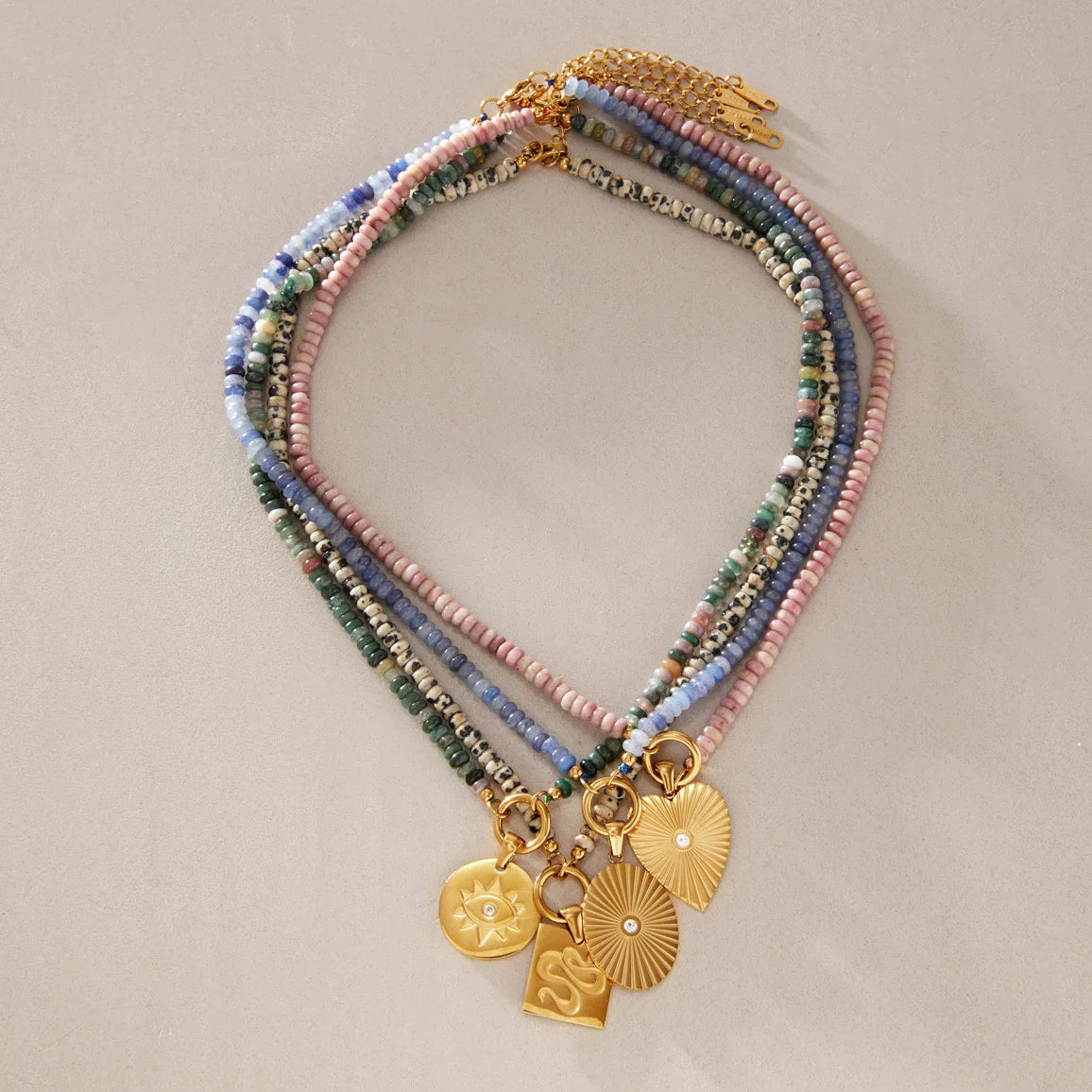 Evil Eye Sunburst Pendant Necklace — view 4