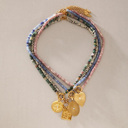 Evil Eye Sunburst Pendant Necklace — view 4