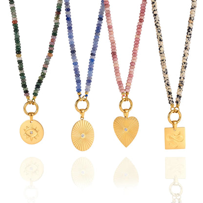 Evil Eye Sunburst Pendant Necklace — view 5