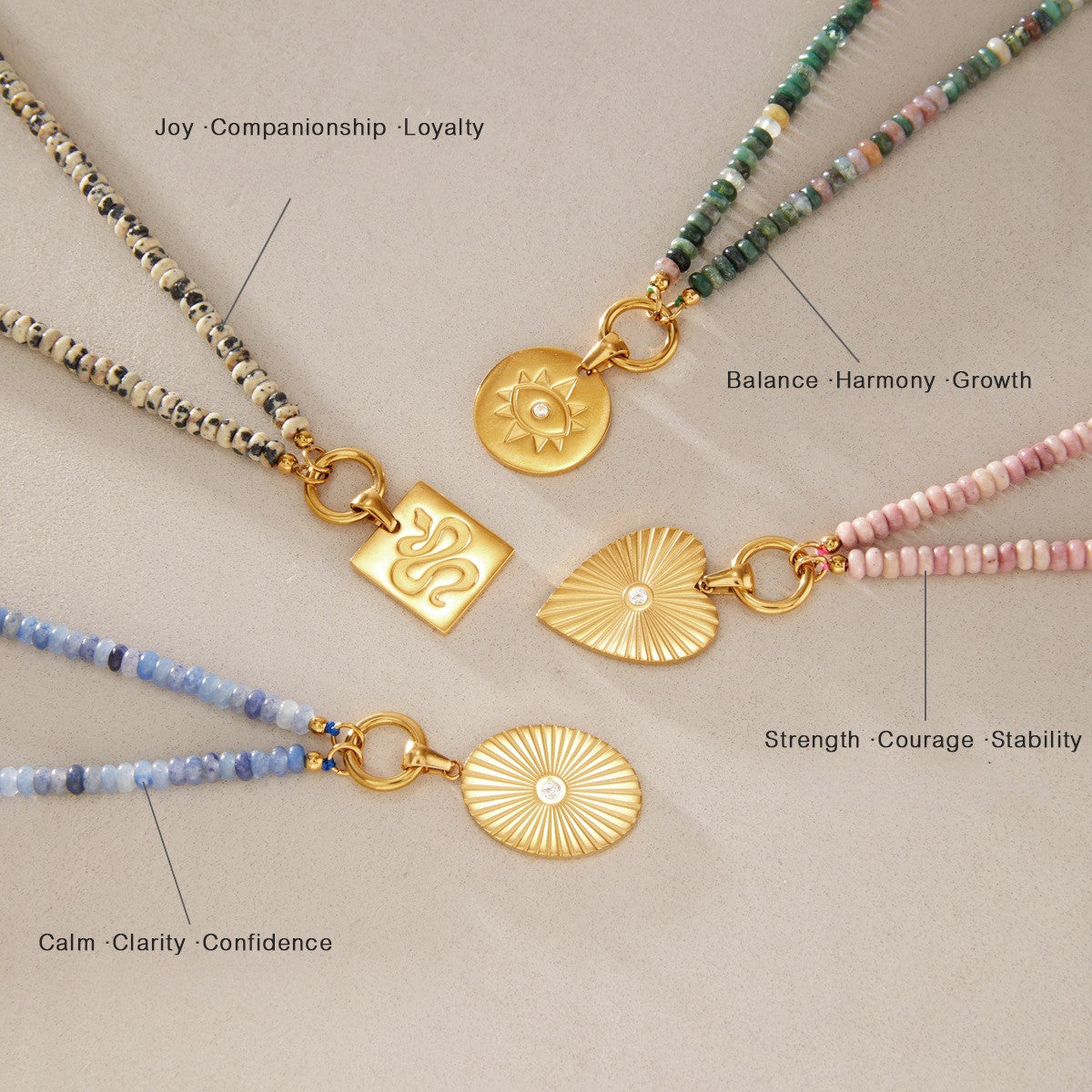 Evil Eye Sunburst Pendant Necklace — view 2