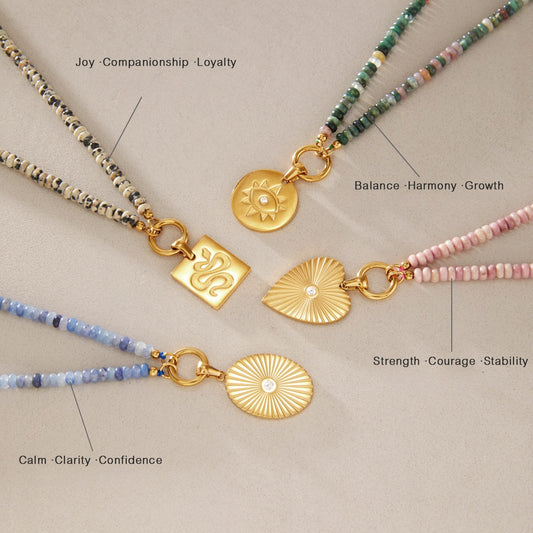 Evil Eye Sunburst Pendant Necklace — view 2