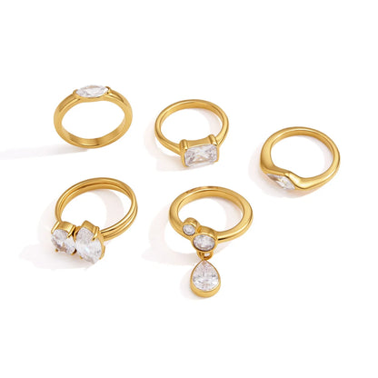 Geometric Kite Cut Solitaire Ring — view 5