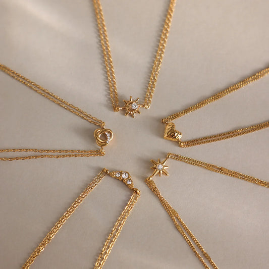 Celestial Layered Chain Bracelet