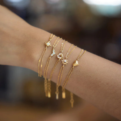 Celestial Layered Chain Bracelet — view 2