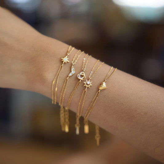 Celestial Layered Chain Bracelet — view 2