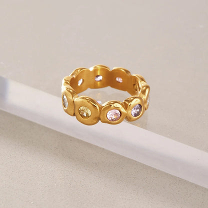 Octagon Bezel Birthstone Ring