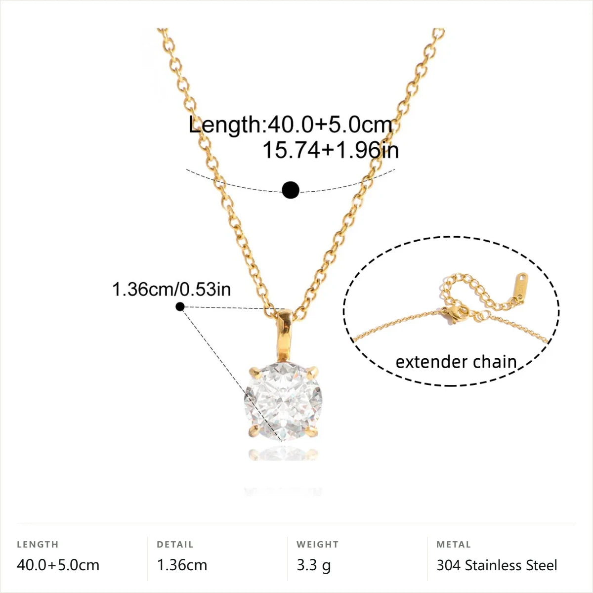 Minimal Lariat Tiger Eye Pendant Necklace — Round Solitaire Pendant · Gold