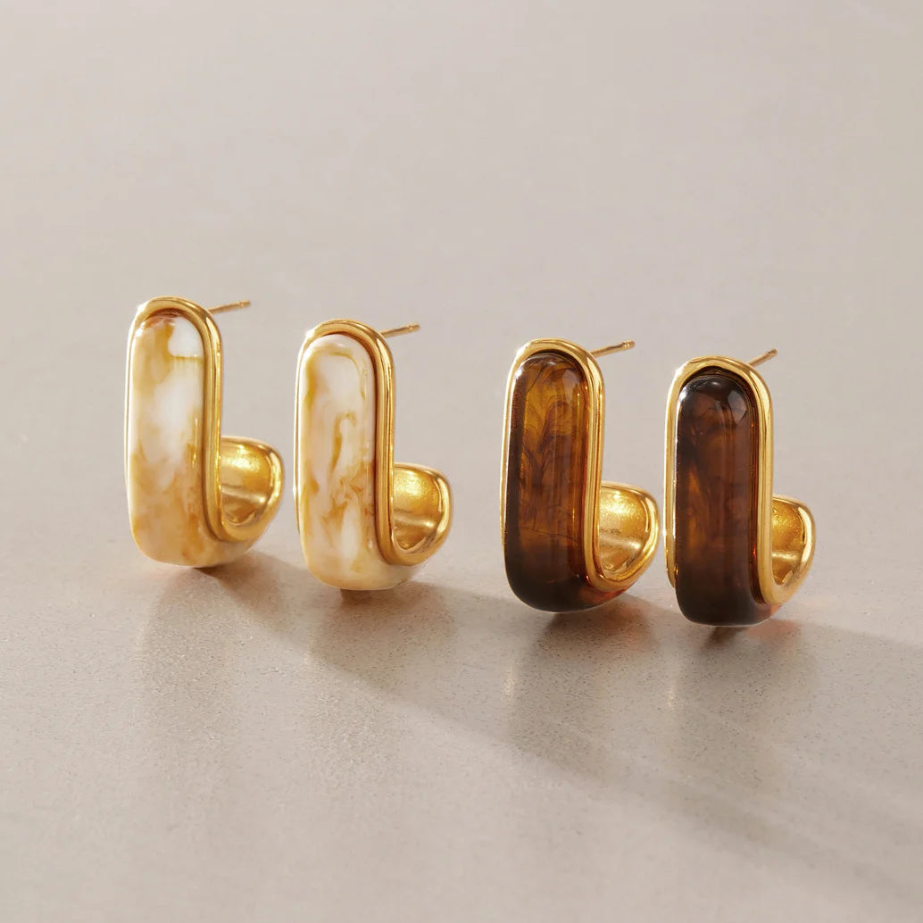 Chunky Resin Hoops