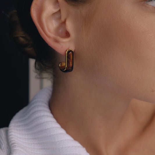 Chunky Resin Hoops — view 2
