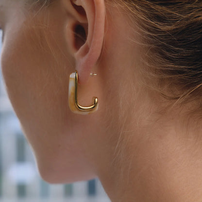 Chunky Resin Hoops — view 3